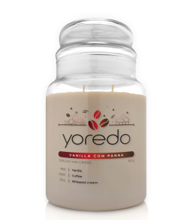 Yoredo Vanilla con Panna świeca sojowa zapachowa 623g