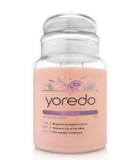 Yoredo Bergamo świeca sojowa zapachowa 623g