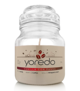 Yoredo Vanilla con Panna świeca sojowa zapachowa 113g