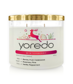 Yoredo Winterberry świeca sojowa zapachowa 400g