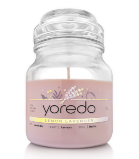 Yoredo Lemon Lavender świeca sojowa zapachowa 113 g